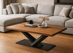 Couchtisch BRASIL aus Massivholz und Stahl