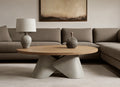 Couchtisch SAN FRANCISCO aus Massivholz und Stahl