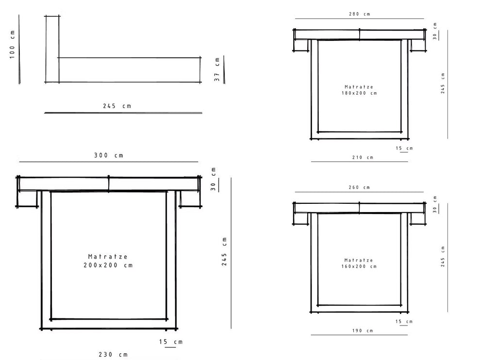 Design Polsterbett SOFT22 Doppelbett